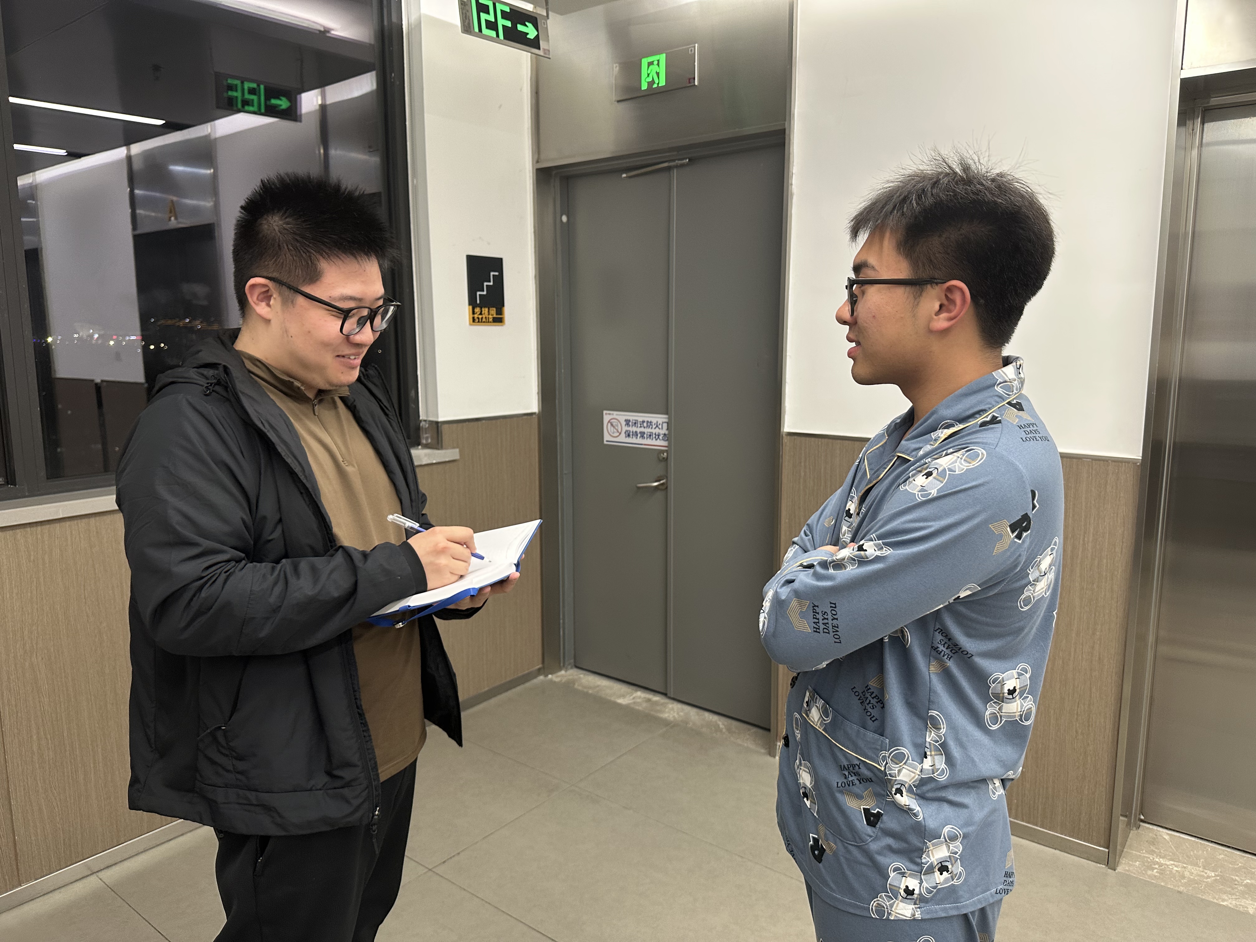 Indoor interview about activity needs